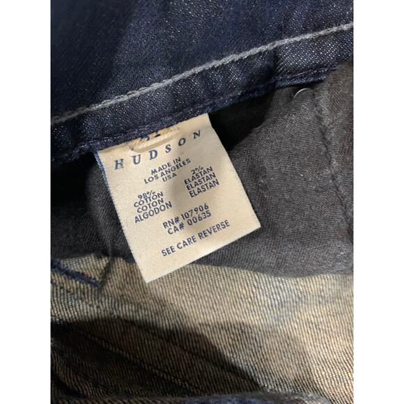 Hudson Dark Blue Signature Straight Leg Ankle Jeans size 27 - Picture 4 of 12